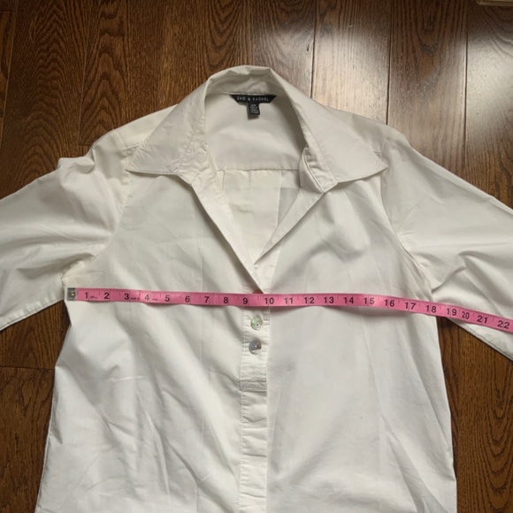 ZAC & RACHEL White Collar Button Down Shirt. Size M. - Picture 3 of 8